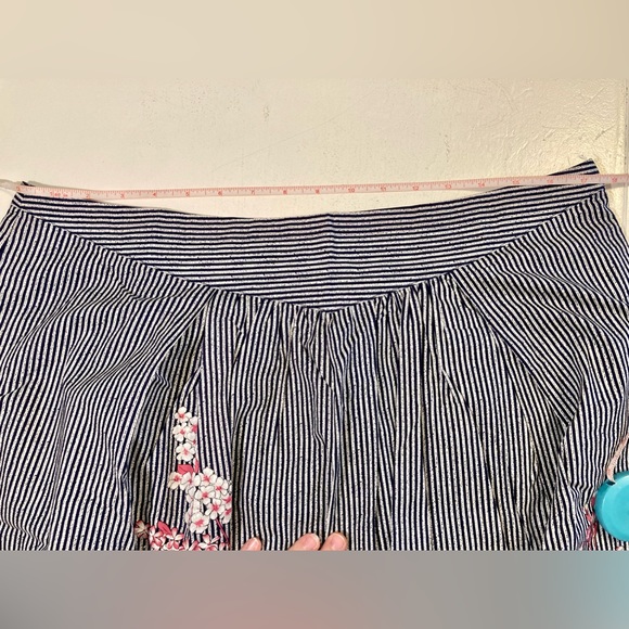 NEW ModCloth Ruby Belle Skirt Navy Pink Floral Woman’s 18 Plus Size - Picture 11 of 12